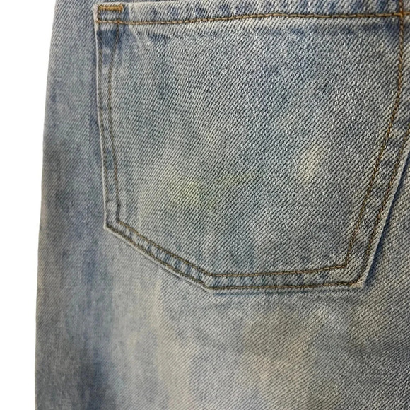 Old Navy Light Wash Girls Jeans Size 14 High Rise Slouchy Straight Denim Bottom - Picture 7 of 8